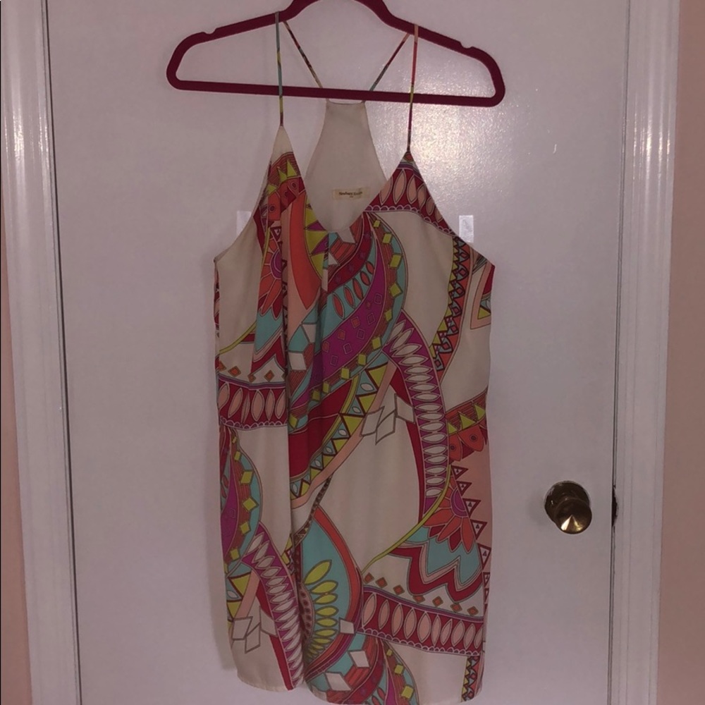 Geometric printed sun dress